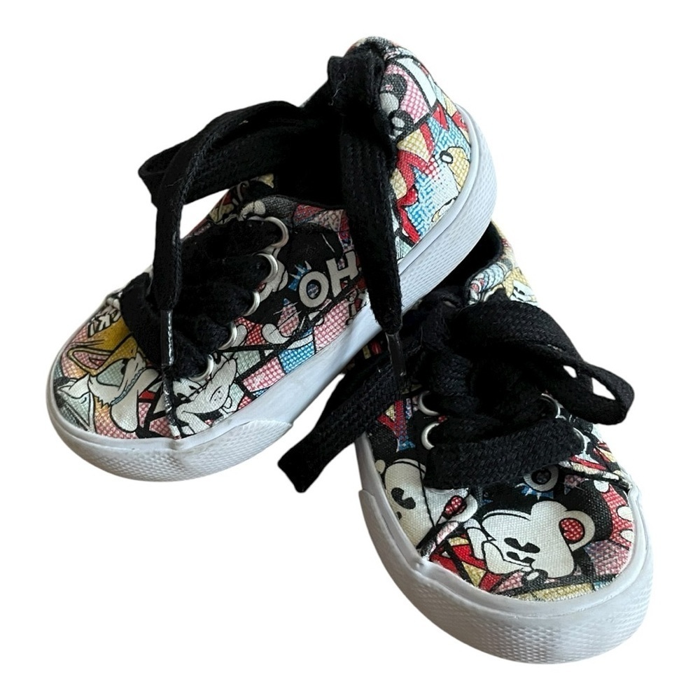 Disney Parks Kids Mickey Mouse & Friends Comic Theme Sneakers Size 5/6 - Picture 3 of 8
